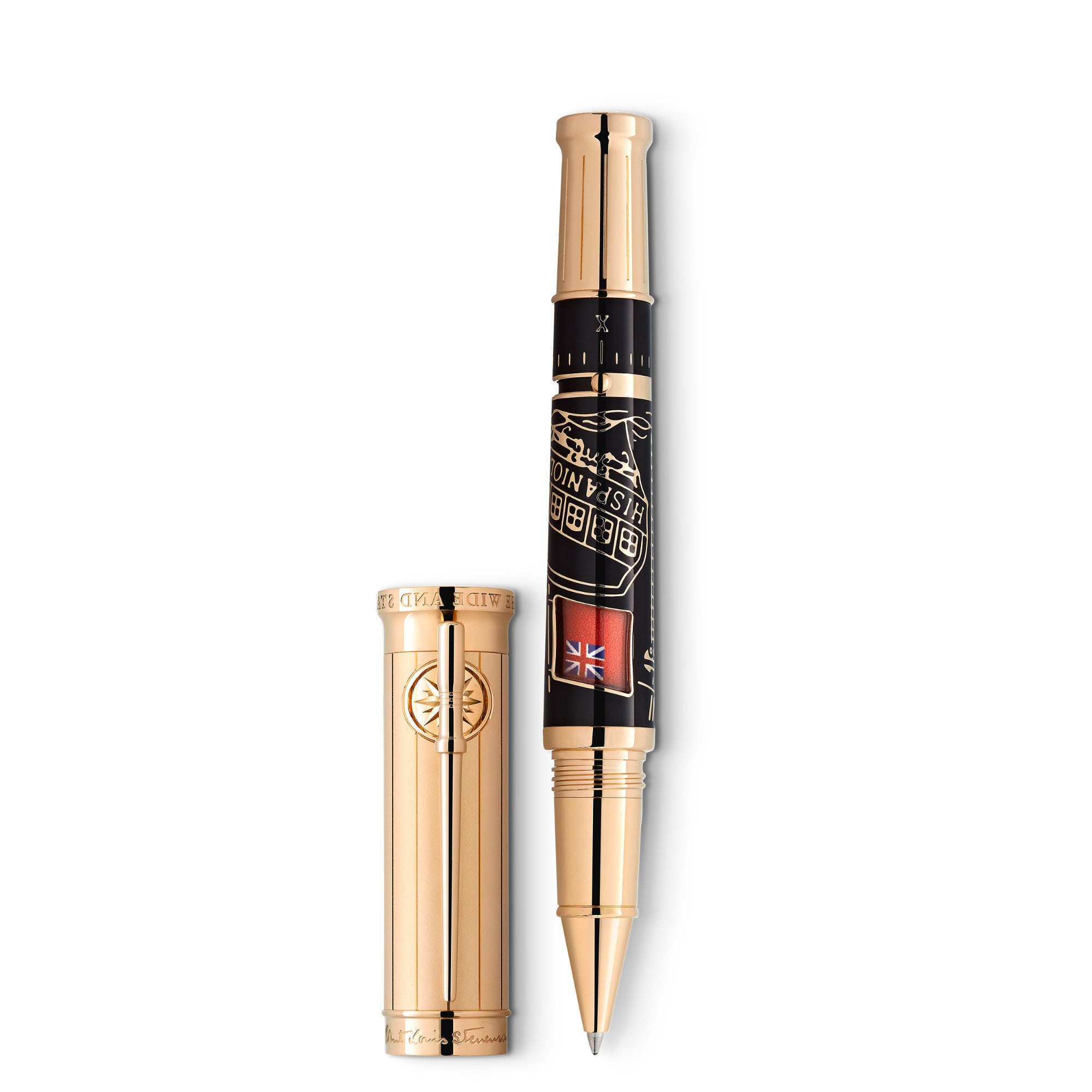 Montblanc Writers Edition Homage to Robert Louis Stevenson Limited Edition 1883 Rollerball (MB129522) mit Perlmutt