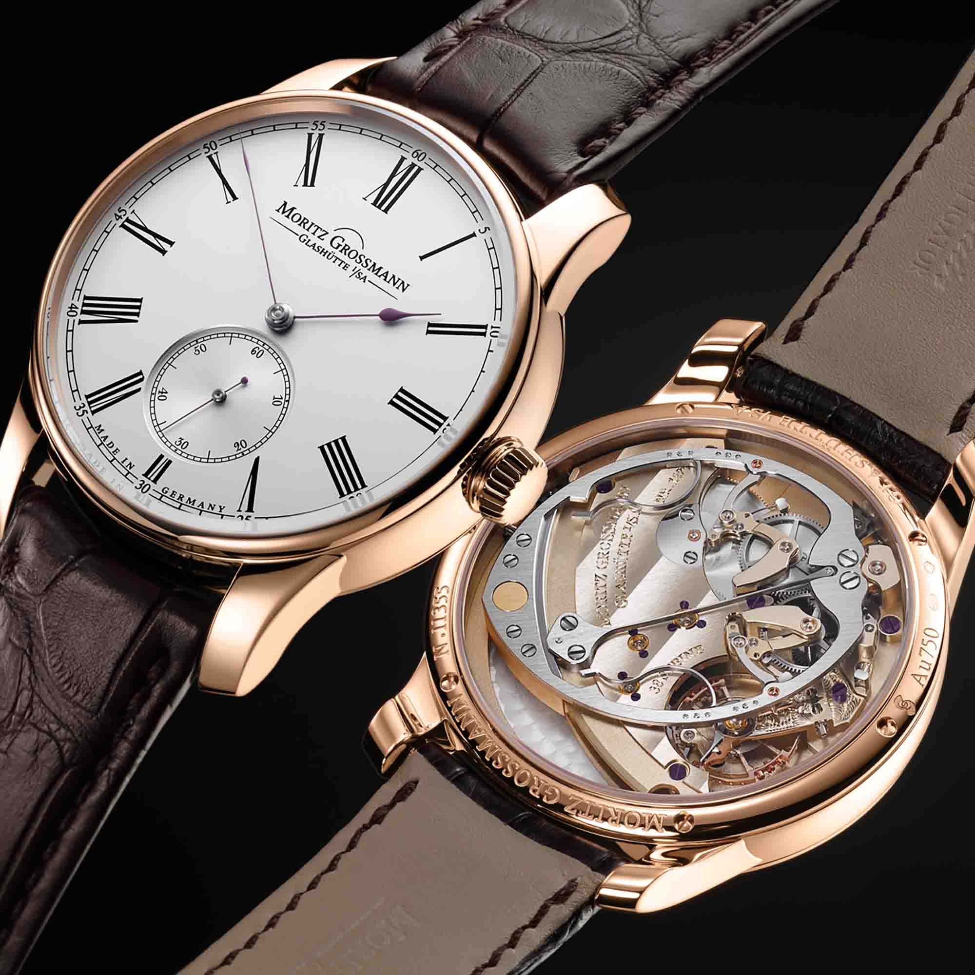 Moritz Grossmann HAMATIC (MG-002302) aus Roségold, Platin mit Opal