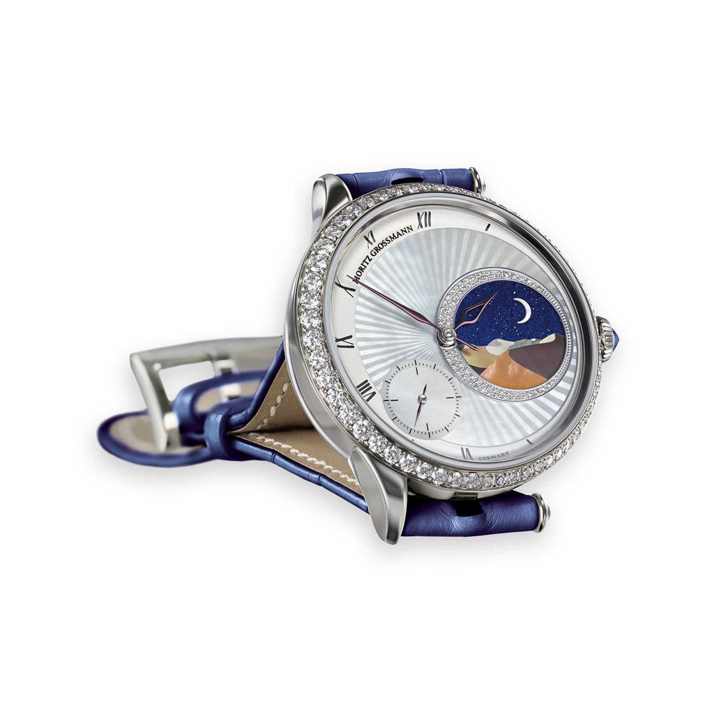Moritz Grossmann TEFNUT 1001 Nacht (MG-001658) aus Weißgold, Platin mit Diamant und Perlmutt