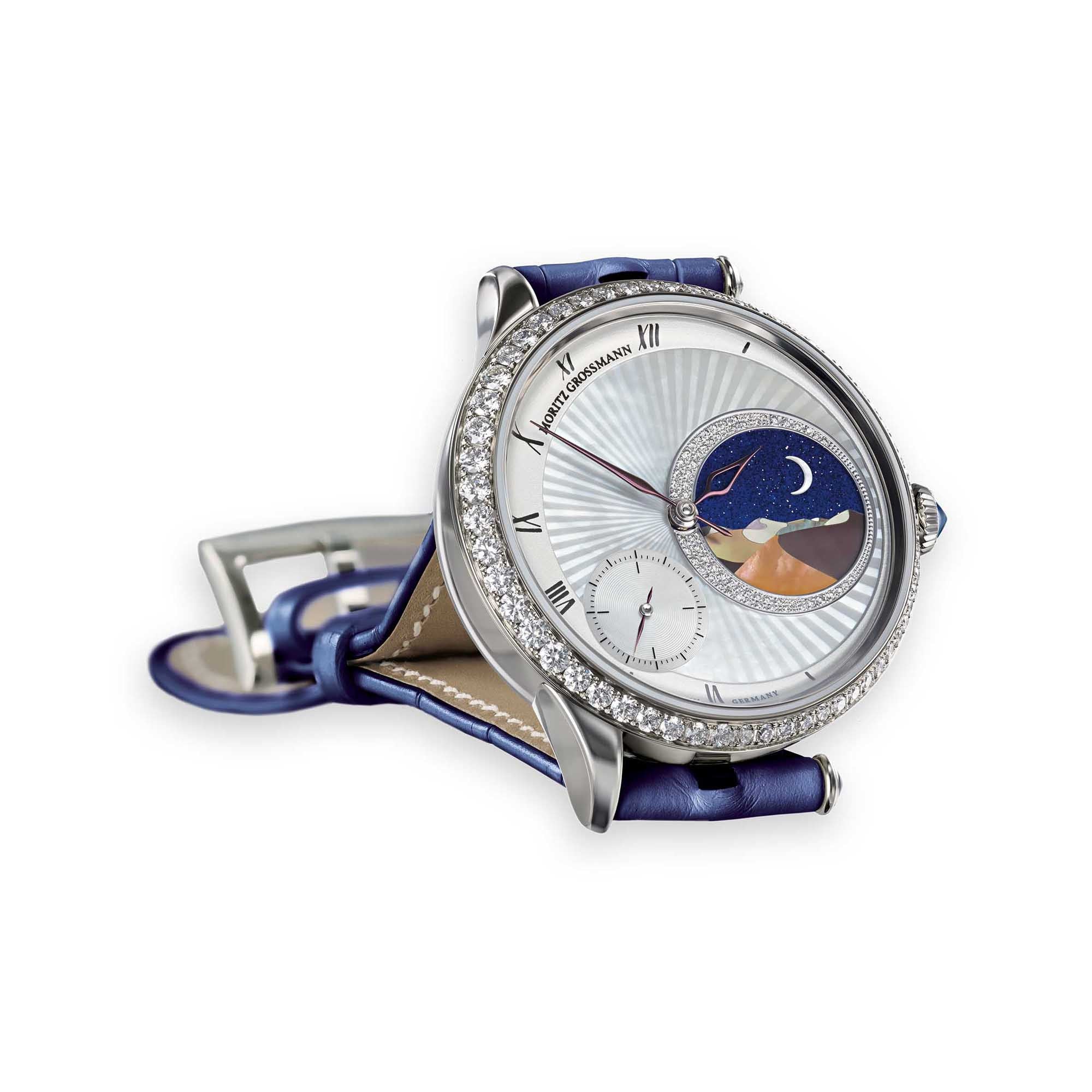 Moritz Grossmann TEFNUT 1001 Nacht (MG-001658) aus Weißgold, Platin mit Diamant und Perlmutt