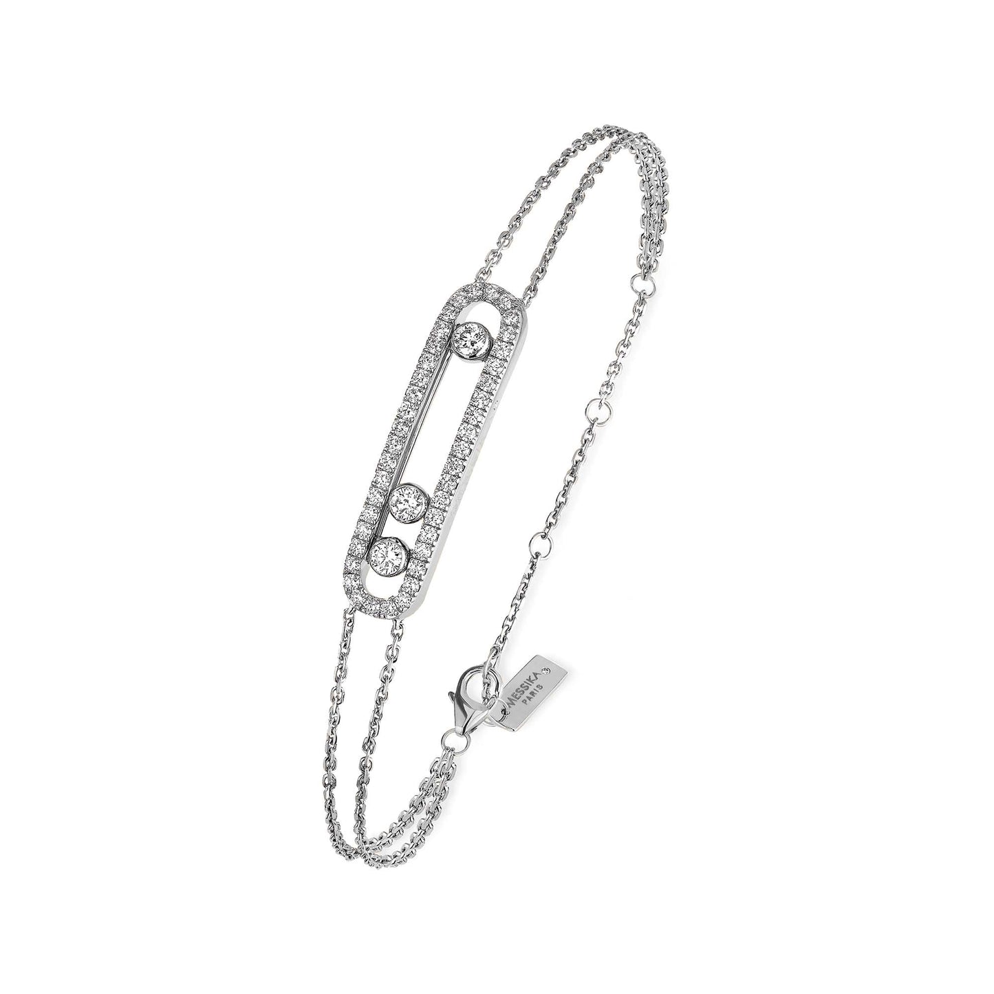 Move Classique Pavé Armband von Messika (03995-WG)