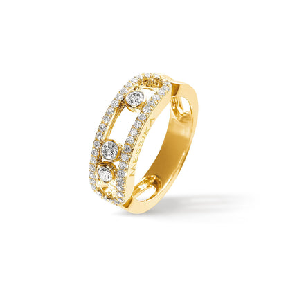 Move Classique Pavé Ring, Gelbgold • Diamant von Messika (04000-YG)