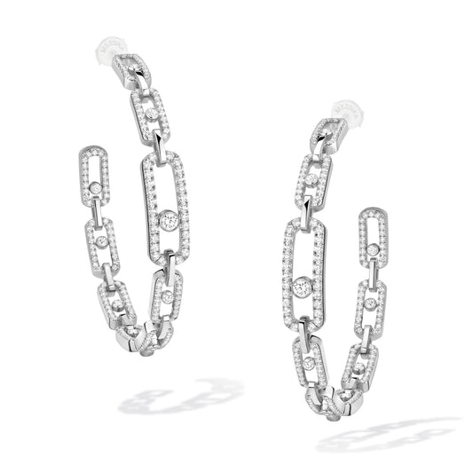 Move Link Creolen, Weißgold • Diamant von Messika (12362-WG)