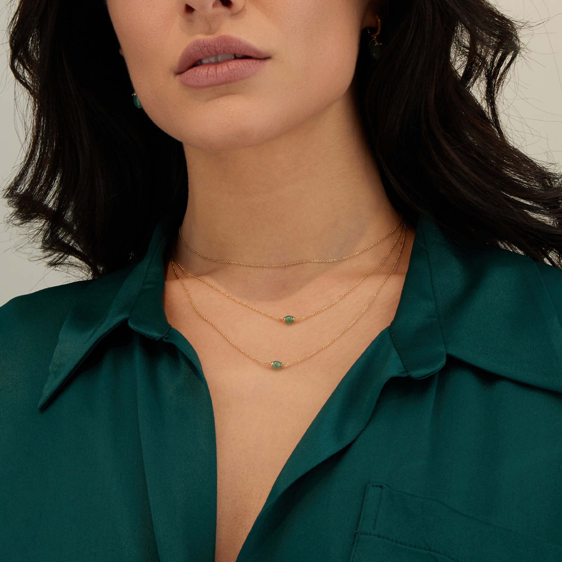 Amazzonia Halskette, Gelbgold von Nanis (CN3-603)