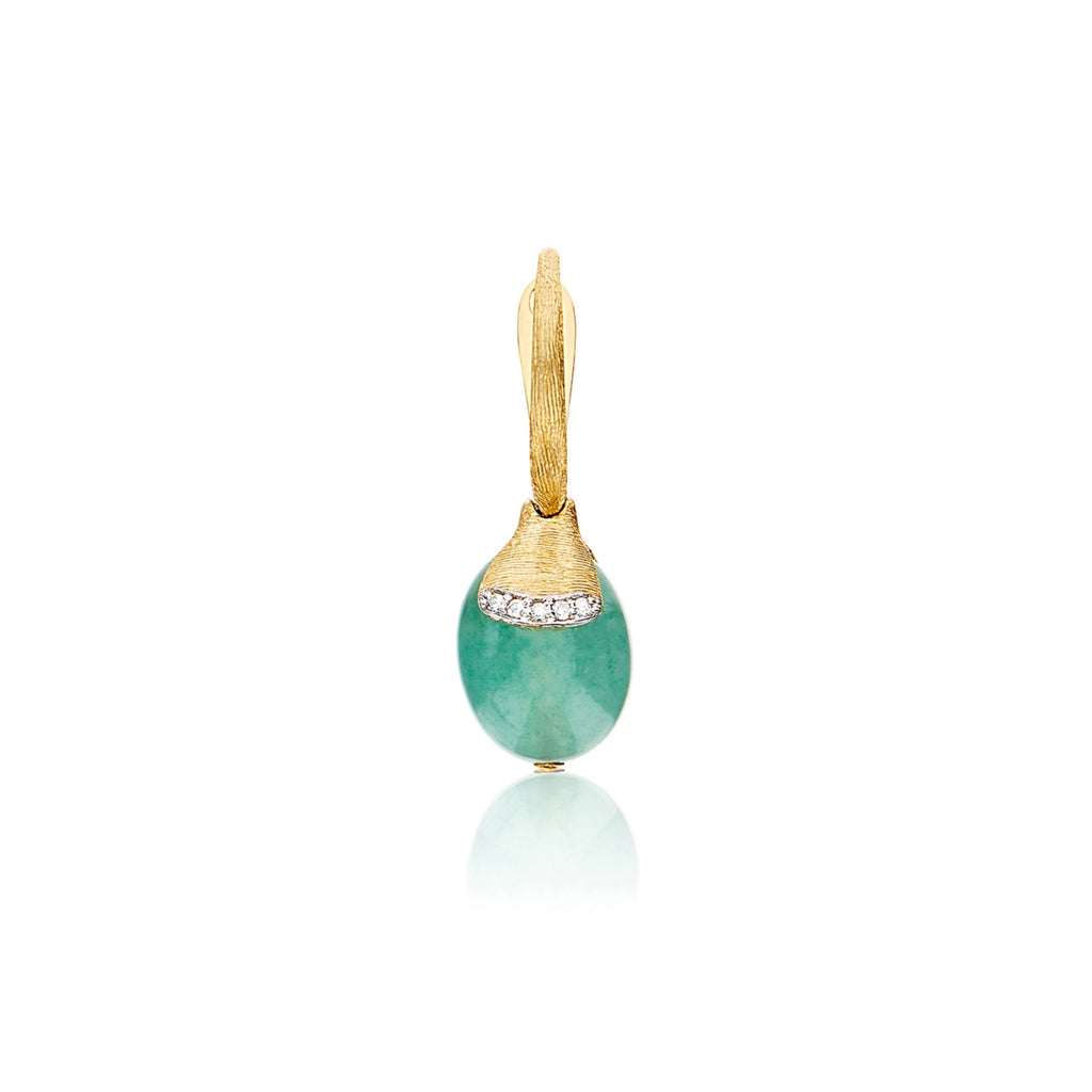 Nanis Amazzonia Ohrhänger (OS10-603) aus Gelbgold mit Diamant