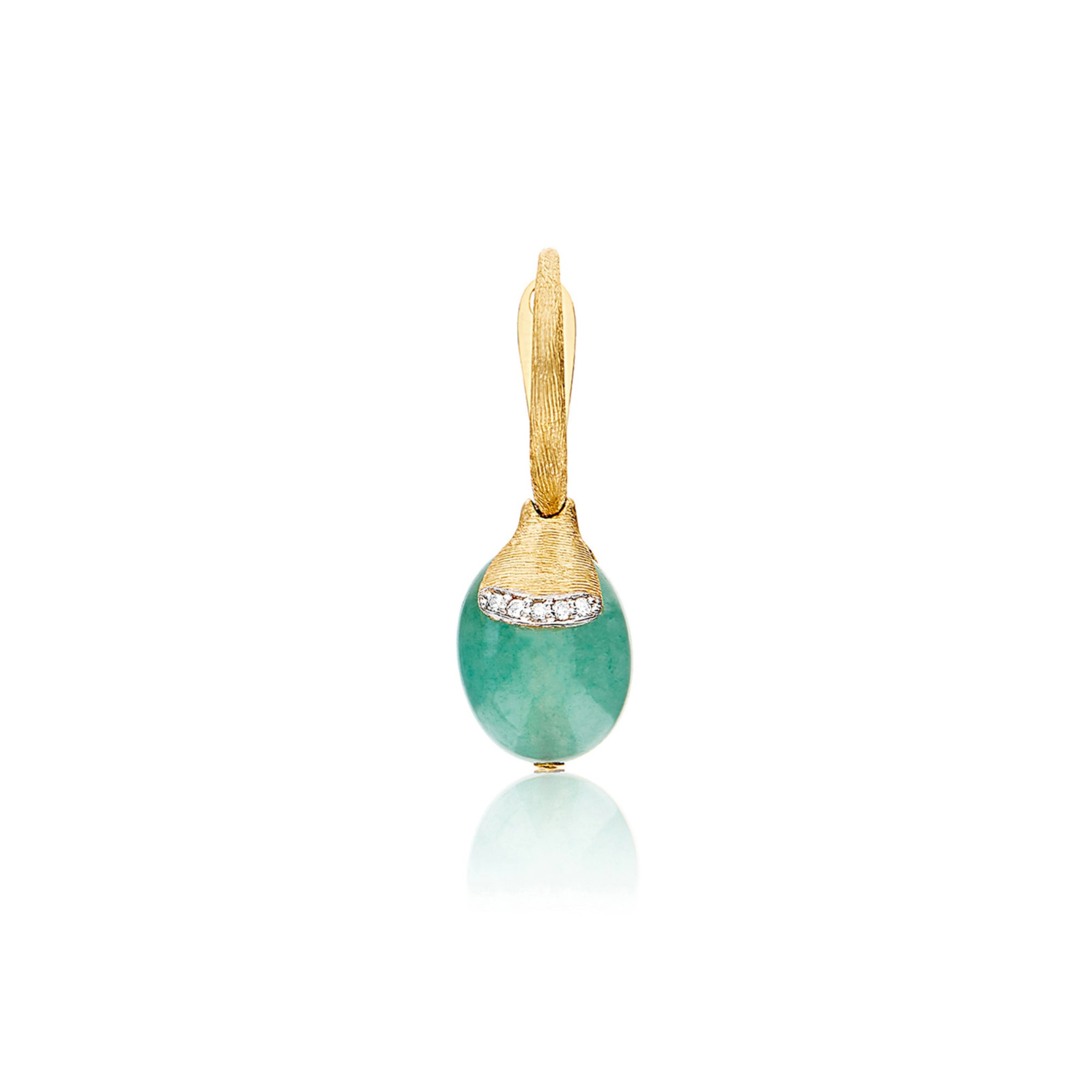Nanis Amazzonia Ohrhänger (OS10-603) aus Gelbgold mit Diamant