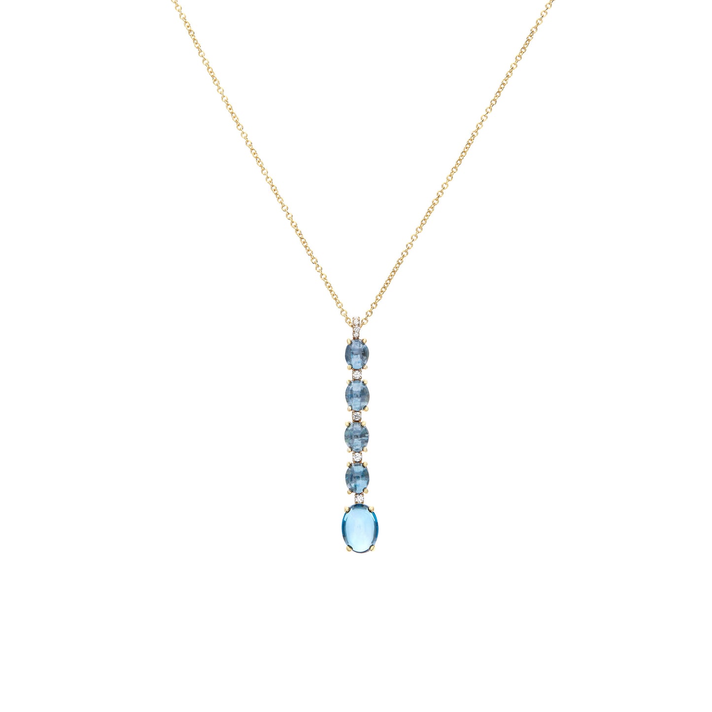 Azure Halskette, Gelbgold • Diamant • Topas von Nanis (CS21-597)