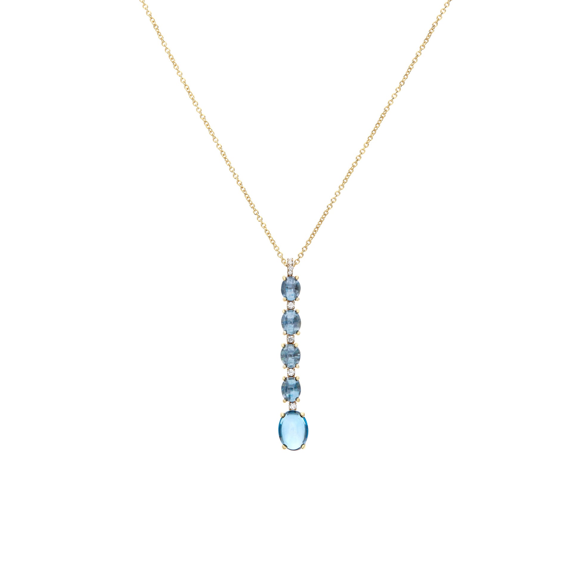 Azure Halskette, Gelbgold • Diamant • Topas von Nanis (CS21-597)