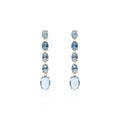 Nanis Azure Ohrhänger (OS34-597) aus Gelbgold mit Diamant und Topas
