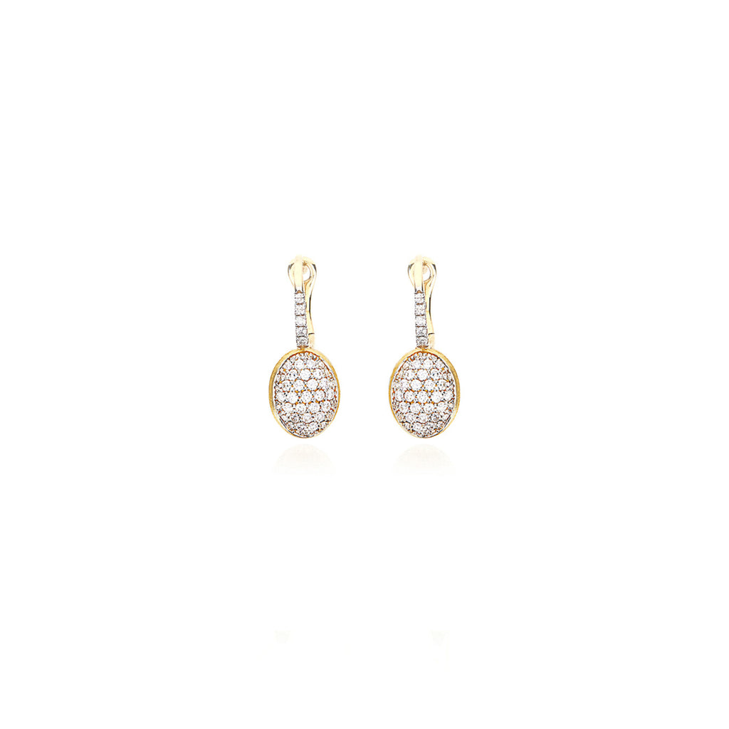 Nanis Baby Ciliegine Ohrringe (OS42-583) aus Gelbgold mit Diamant