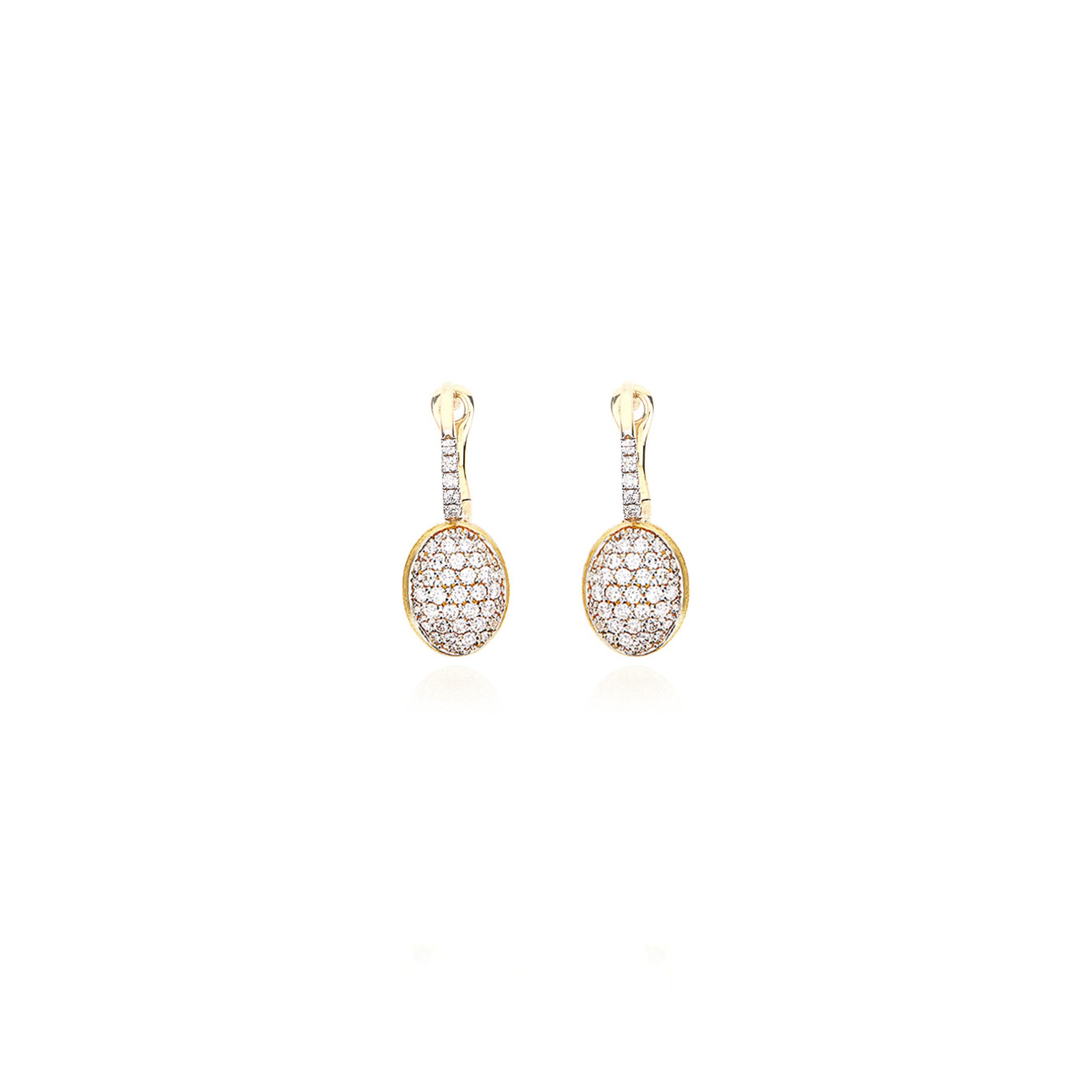 Nanis Baby Ciliegine Ohrringe (OS42-583) aus Gelbgold mit Diamant