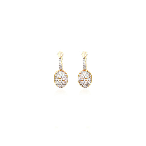 Nanis Baby Ciliegine Ohrringe (OS42-583) aus Gelbgold mit Diamant