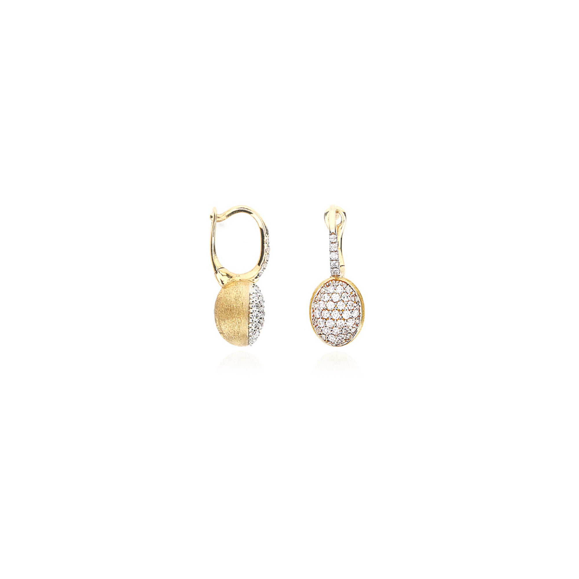 Nanis Baby Ciliegine Ohrringe (OS42-583) aus Gelbgold mit Diamant