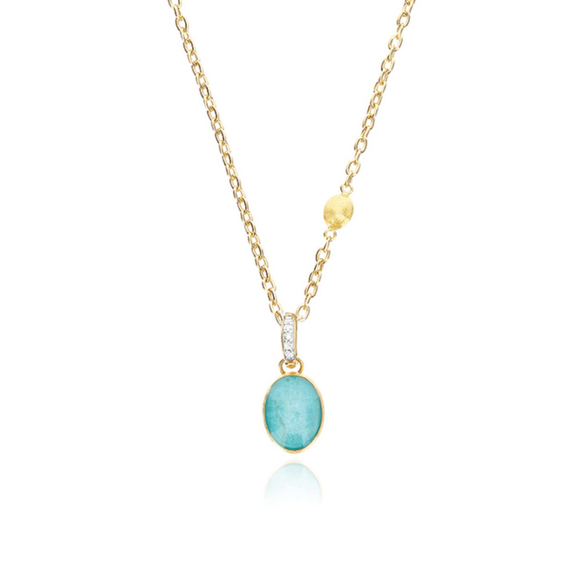Nanis Boules Charm (PS1-609) aus Gelbgold mit Diamant