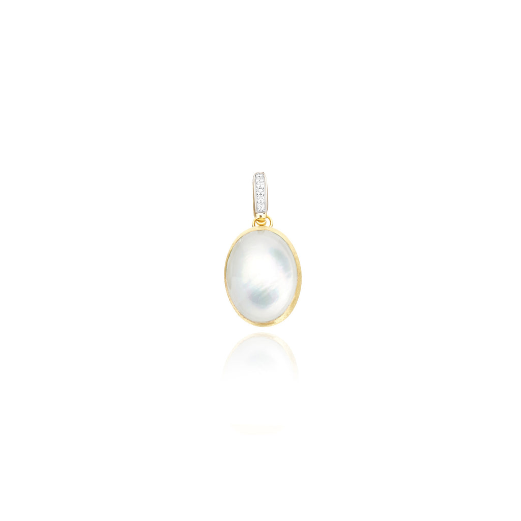 Nanis Boules Charm (PS23-609) aus Gelbgold mit Diamant und Perlmutt