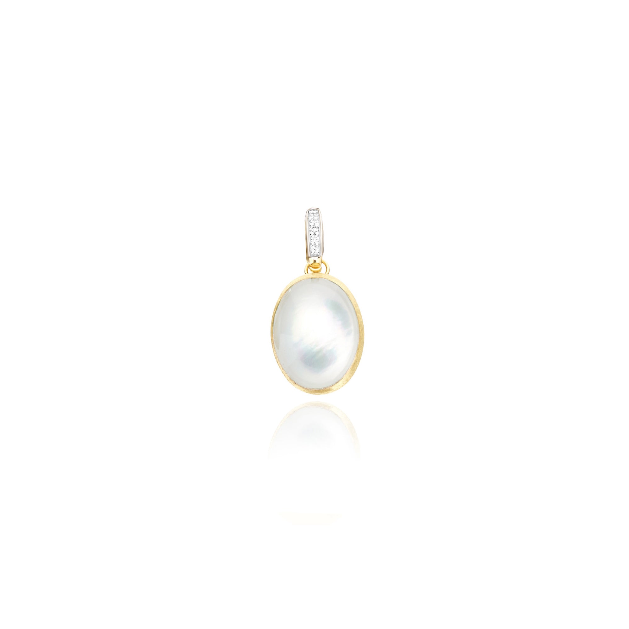 Nanis Boules Charm (PS23-609) aus Gelbgold mit Diamant und Perlmutt