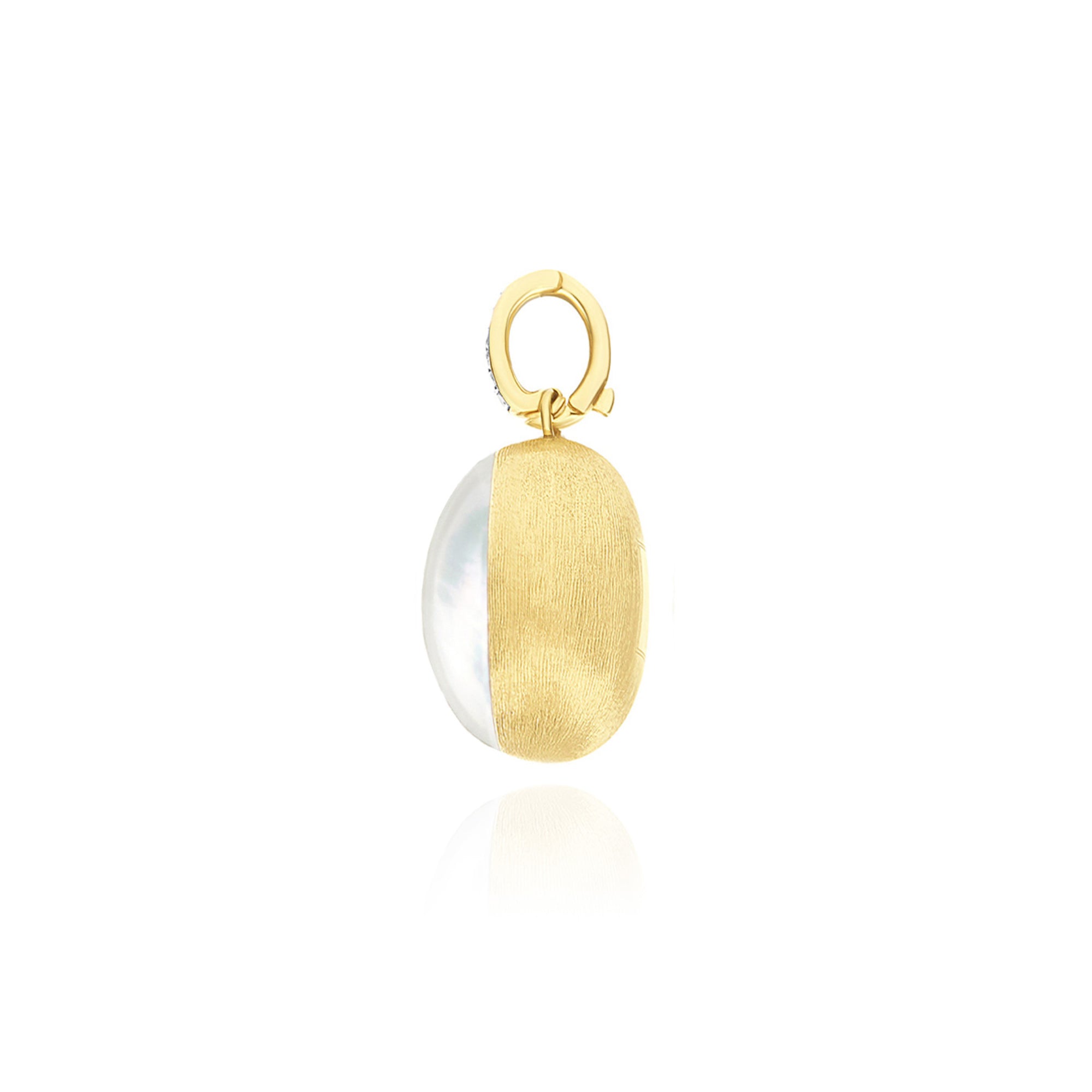 Nanis Boules Charm (PS24-609) aus Gelbgold mit Diamant und Perlmutt