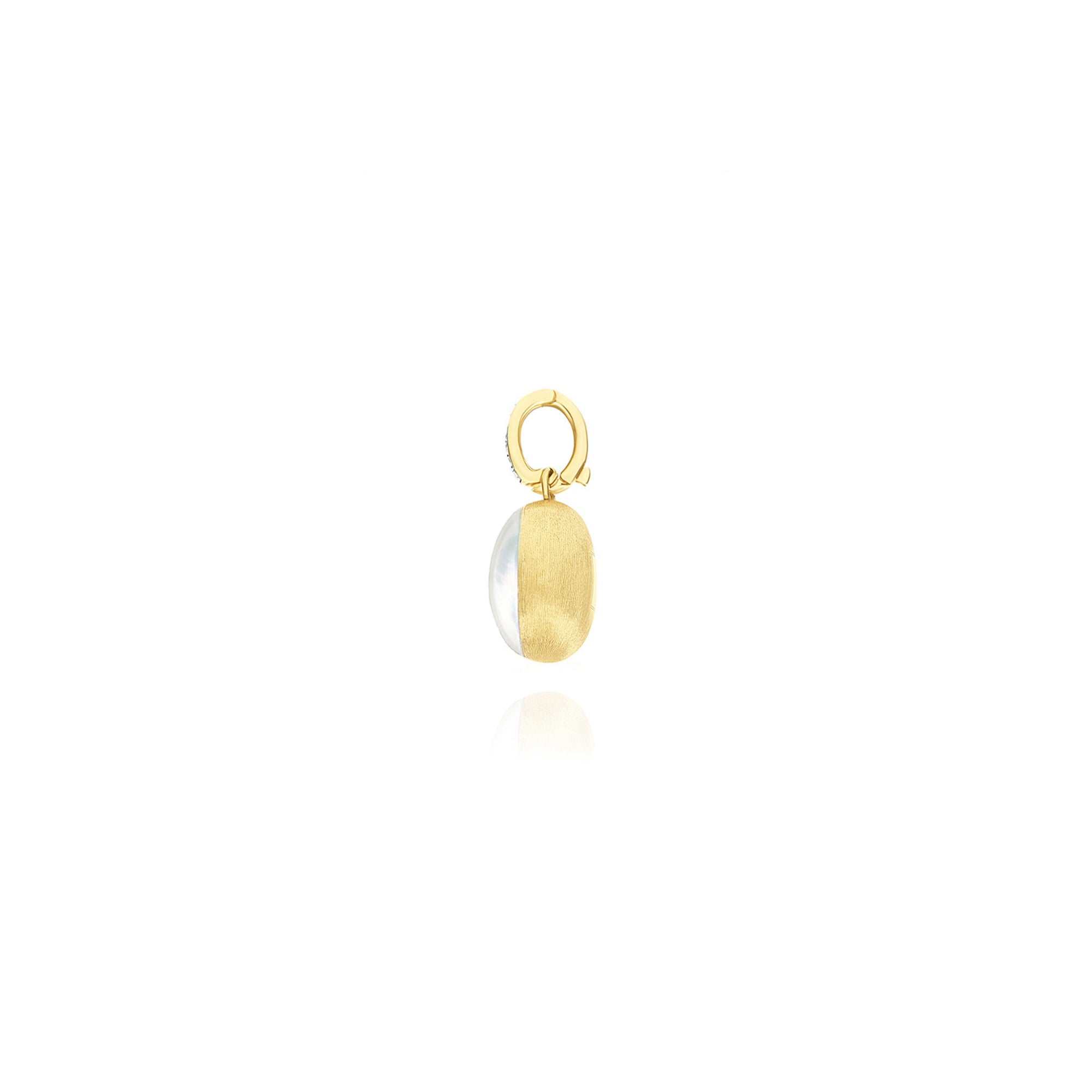 Nanis Boules Charm (PS25-609) aus Gelbgold mit Diamant und Perlmutt