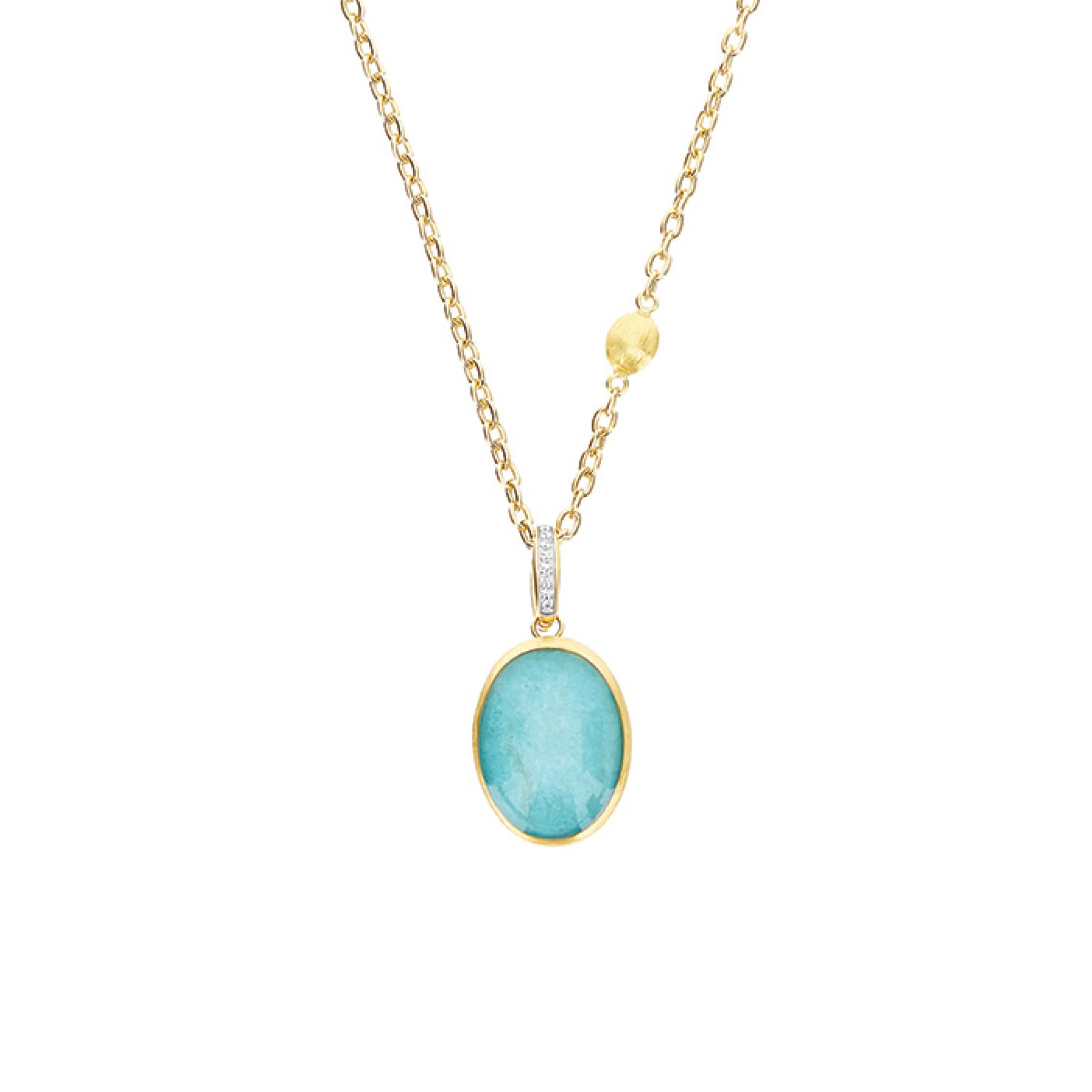 Nanis Boules Charm (PS5-609) aus Gelbgold mit Diamant