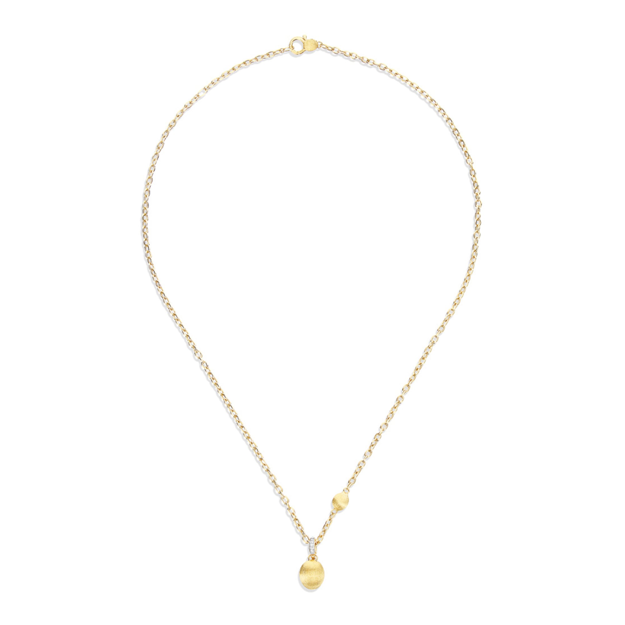 Nanis Boules Halskette (CN1-609) aus Gelbgold