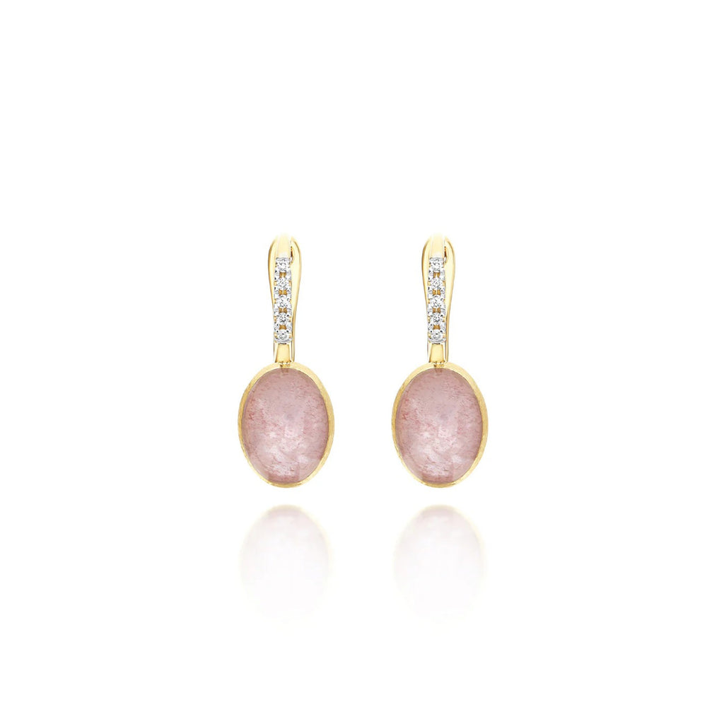 Nanis Boules Ohrhänger (OS3-609) aus Gelbgold mit Diamant