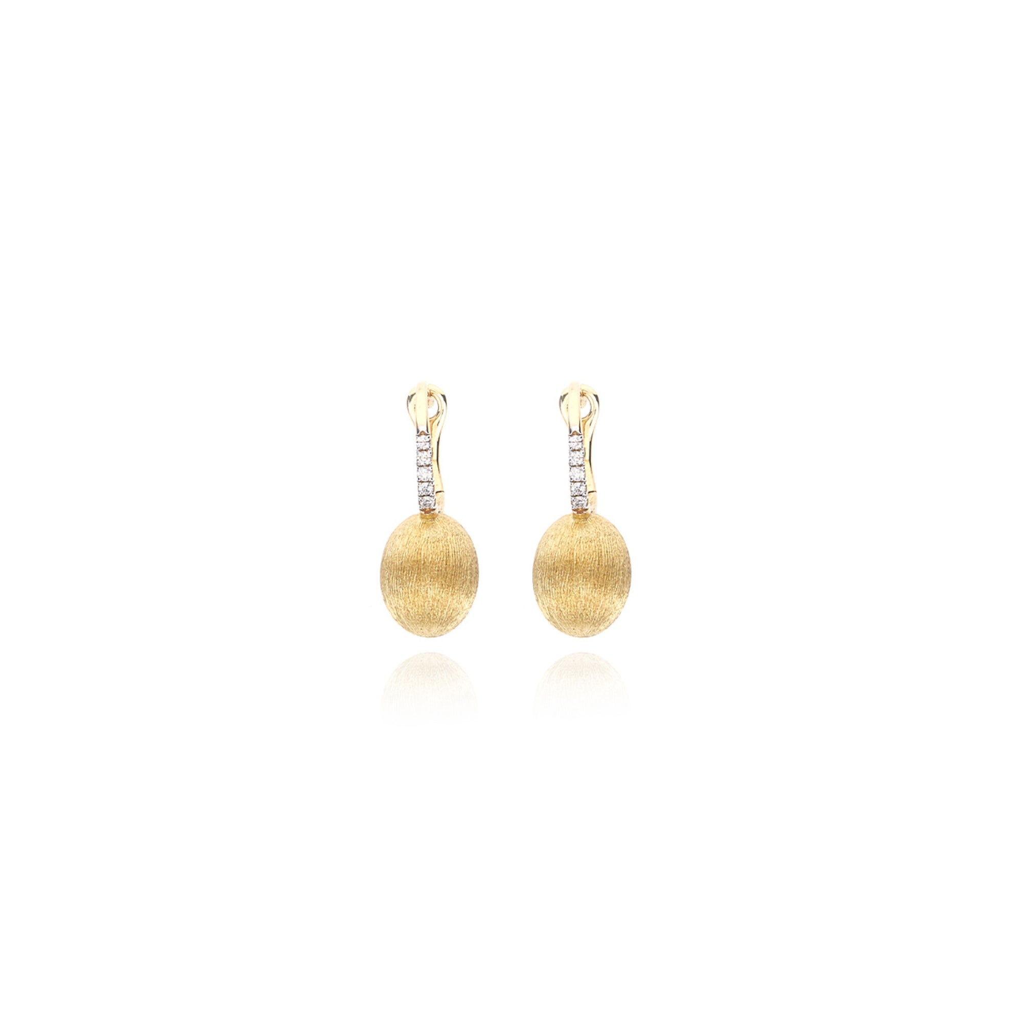 Nanis Boules Ohrhänger (OS41-583) aus Gelbgold mit Diamant