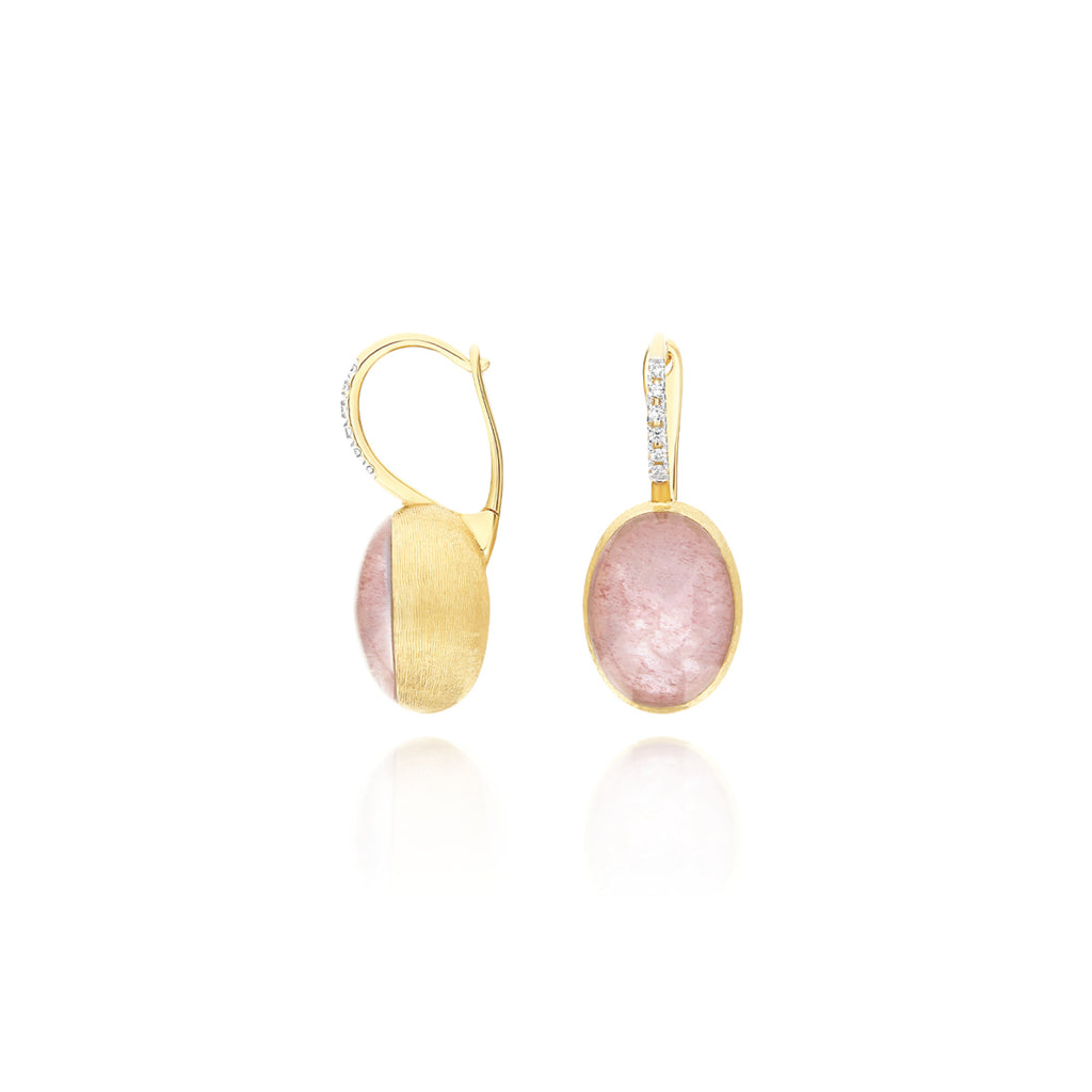 Nanis Boules Ohrringe (OS7-609) aus Gelbgold mit Diamant