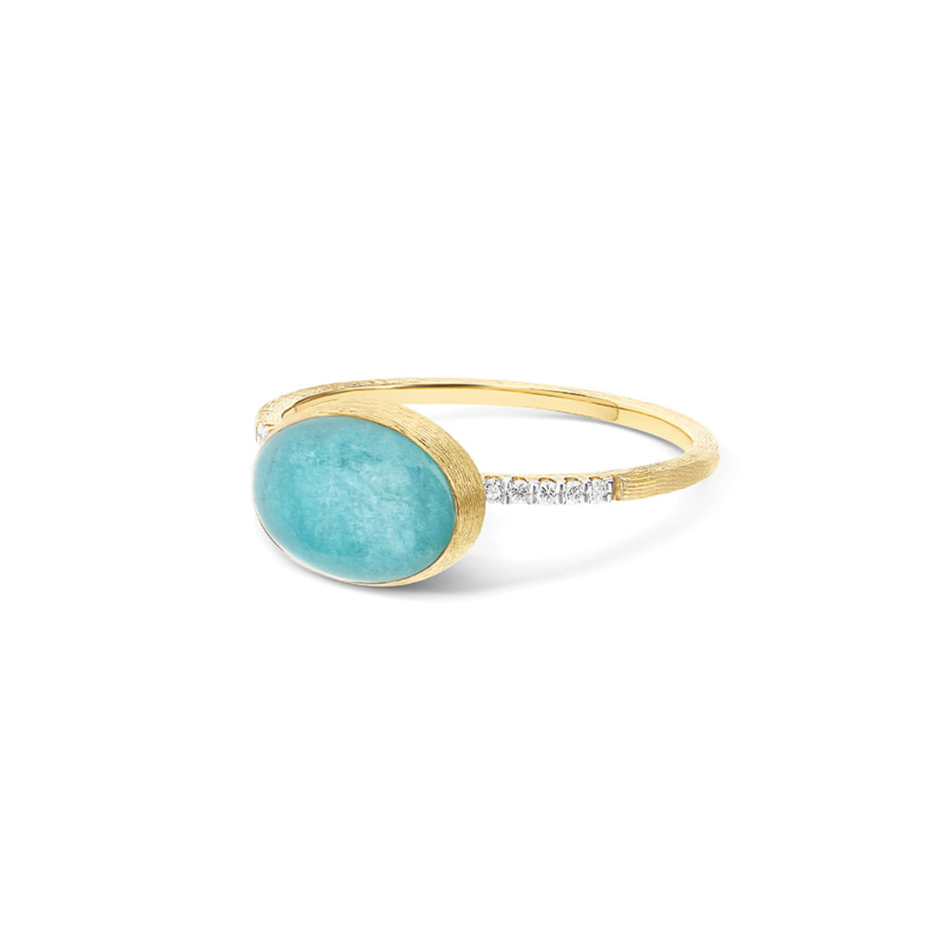 Nanis Boules Ring (AS1-609) aus Gelbgold mit Diamant