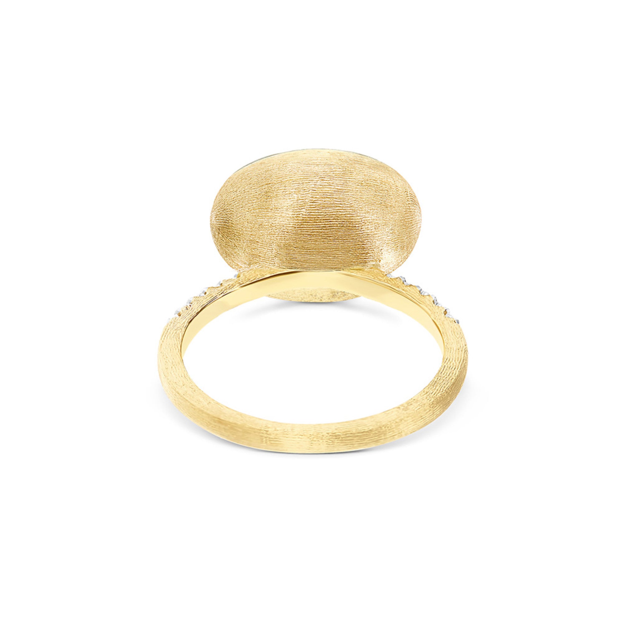 Nanis Boules Ring (AS15-609) aus Gelbgold mit Diamant und Perlmutt