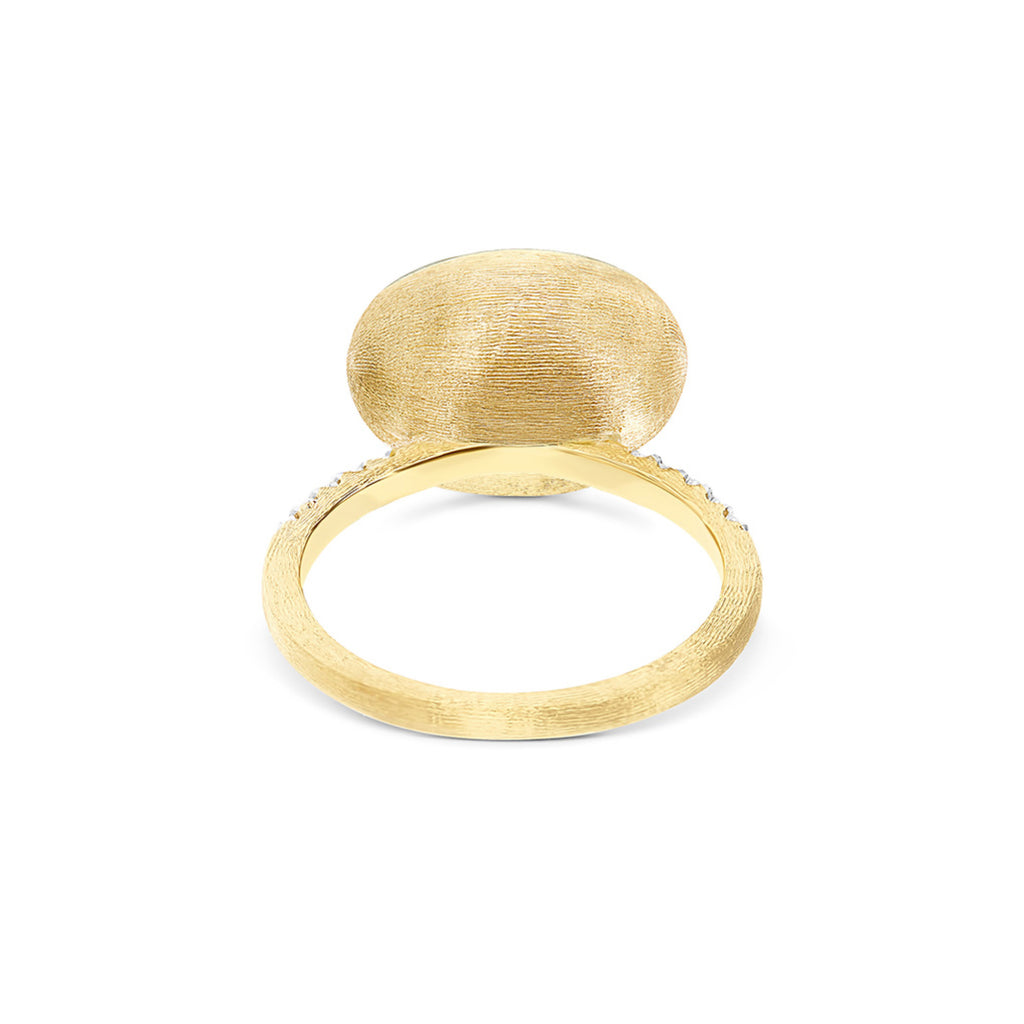 Nanis Boules Ring (AS16-609) aus Gelbgold mit Diamant und Perlmutt