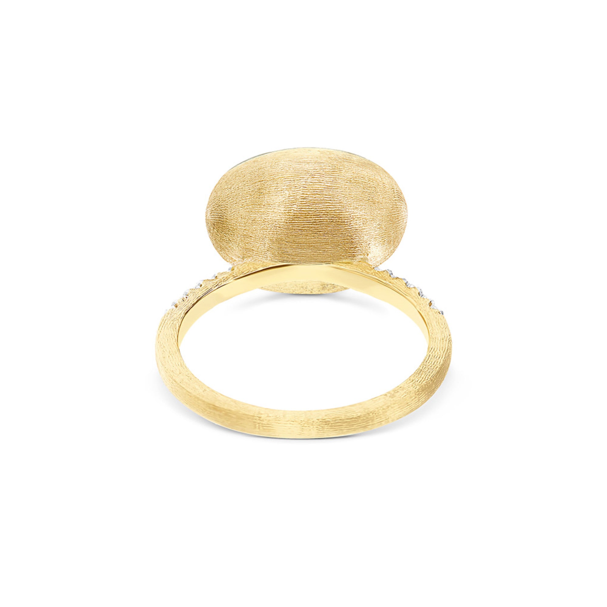 Nanis Boules Ring (AS16-609) aus Gelbgold mit Diamant und Perlmutt