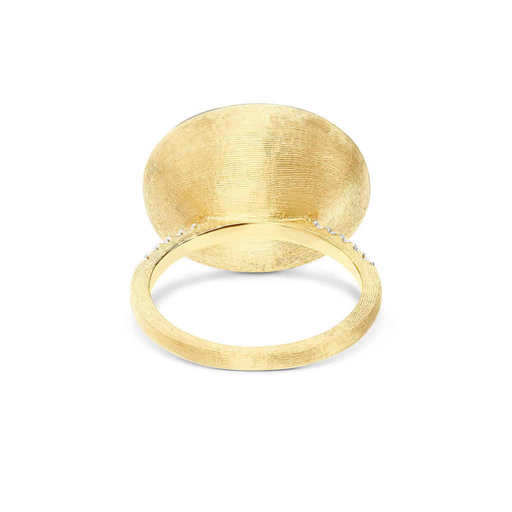 Nanis Boules Ring (AS17-609) aus Gelbgold mit Diamant und Perlmutt