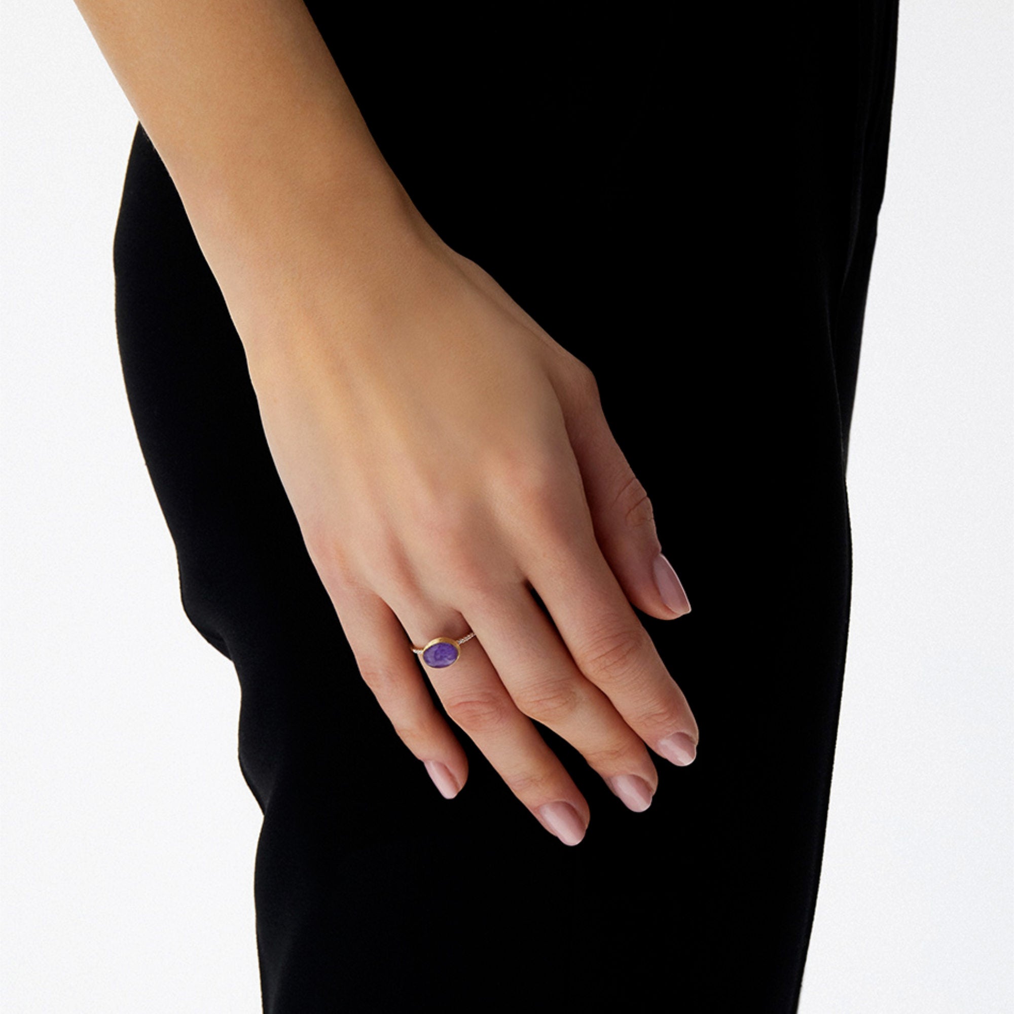 Nanis Boules Ring (AS2-609) aus Gelbgold mit Diamant