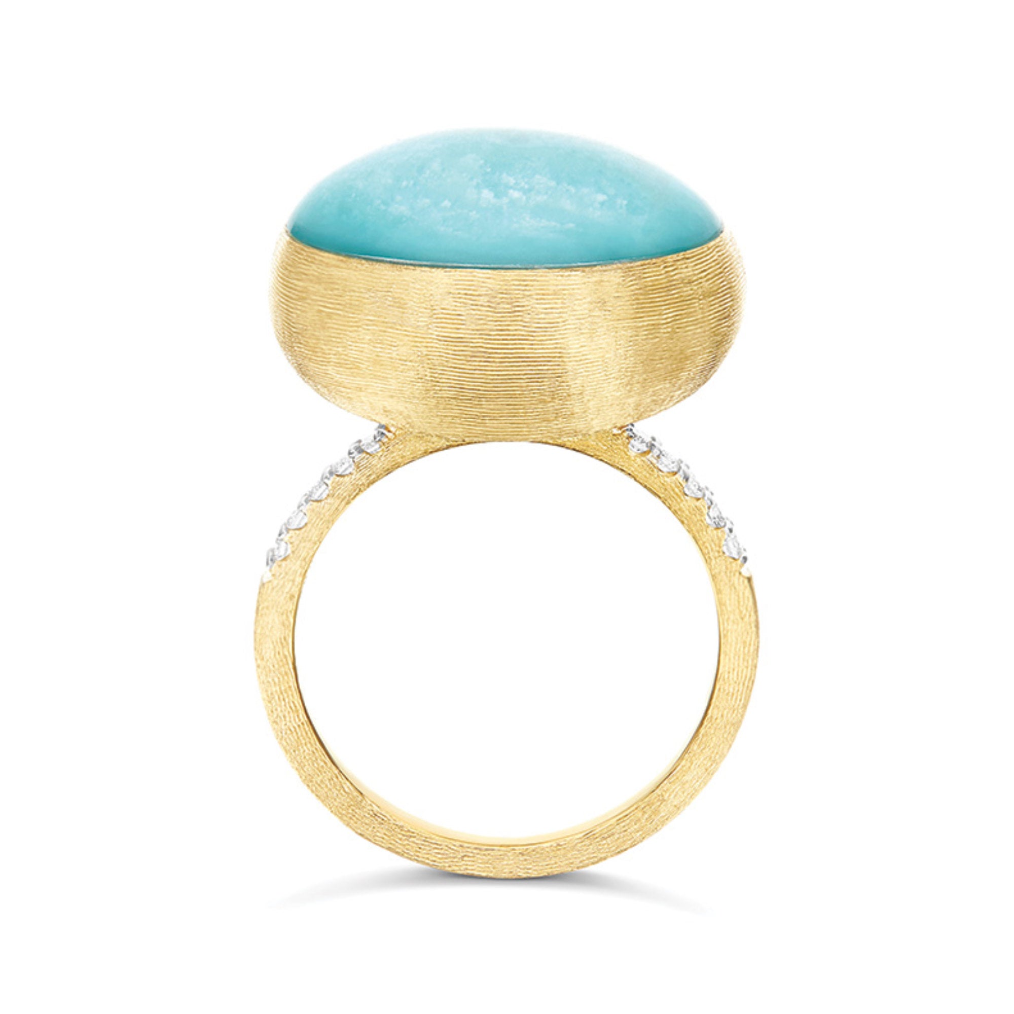 Nanis Boules Ring (AS9-609) aus Gelbgold mit Diamant