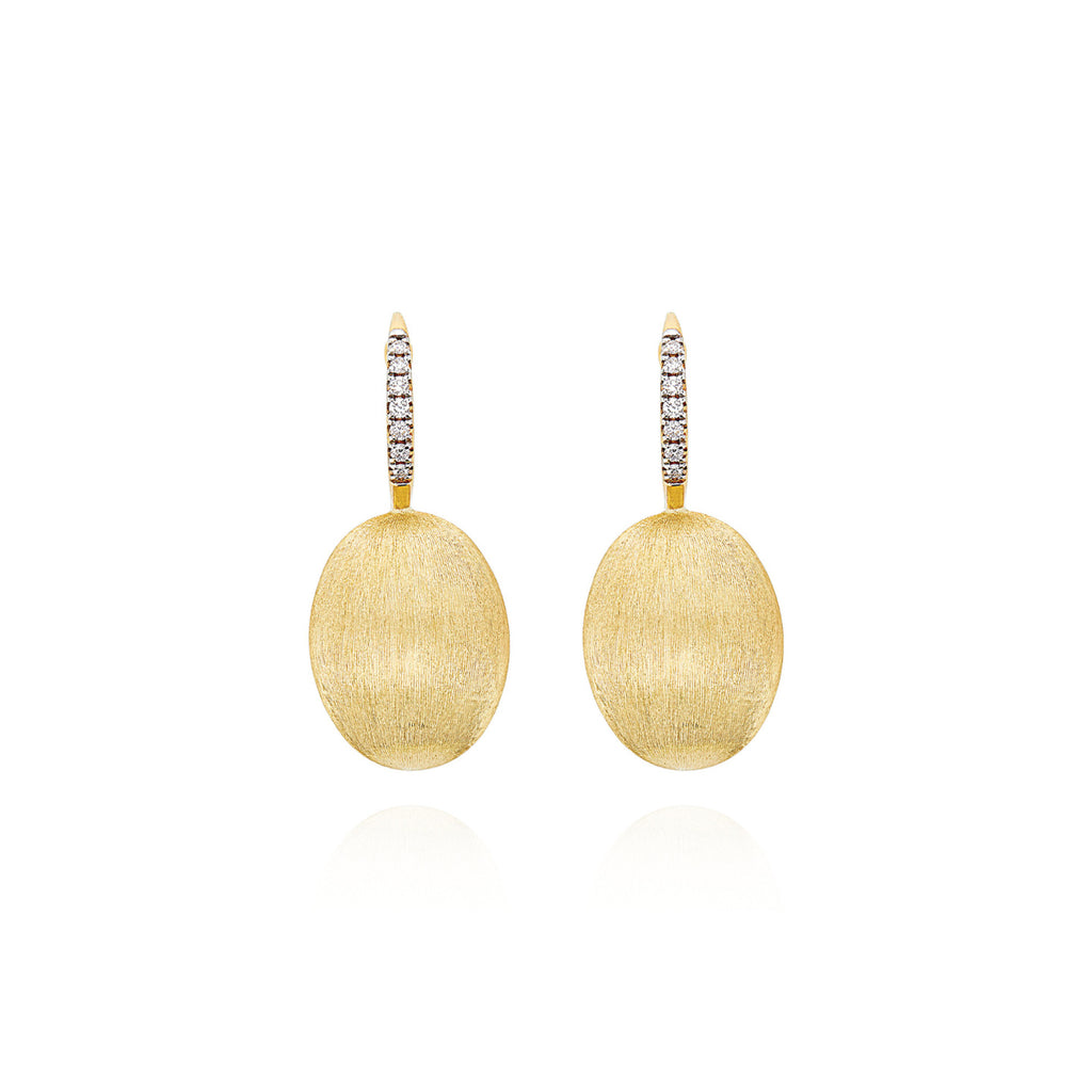 Nanis Ciliegine Ohrhänger (OS15-583) aus Gelbgold mit Diamant