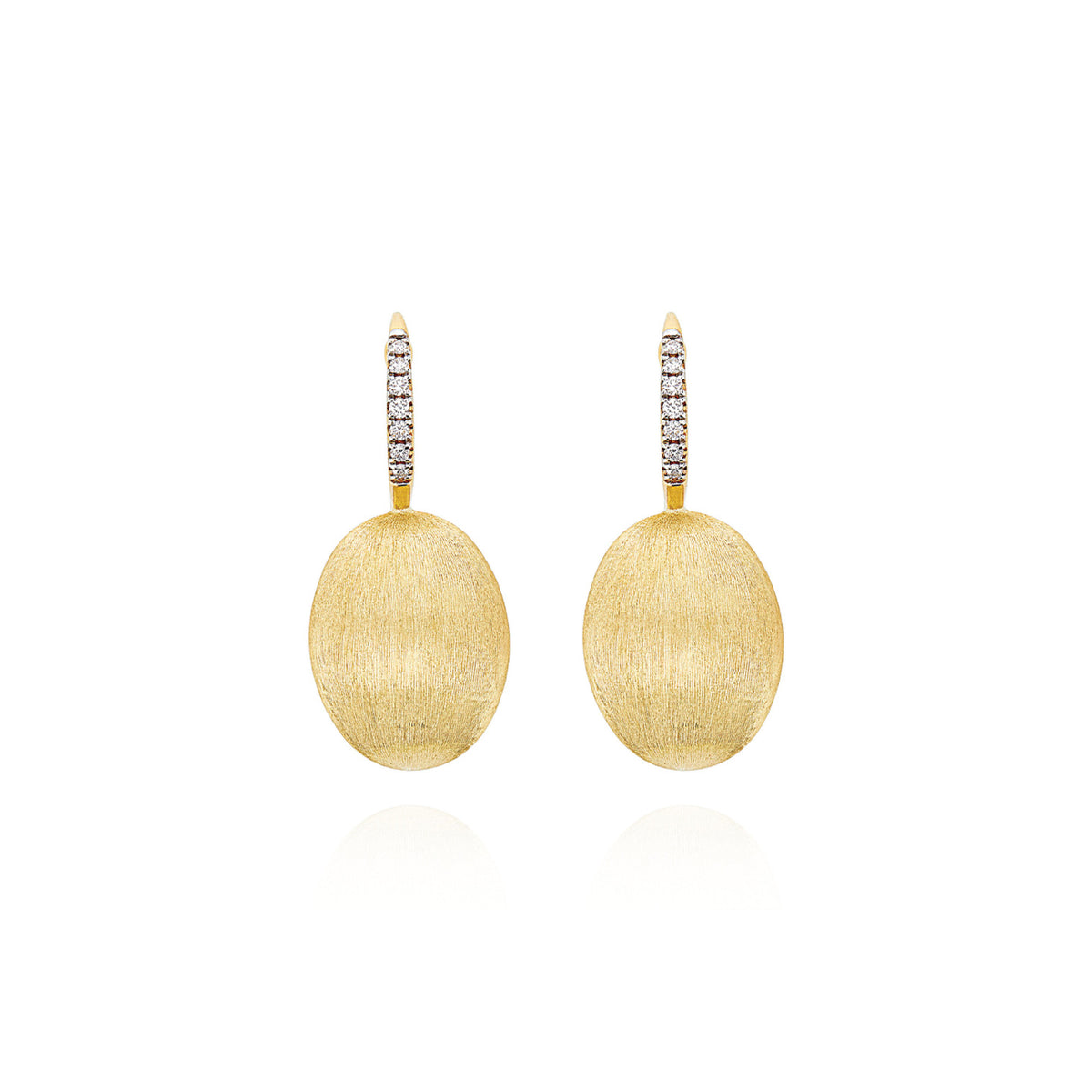 Nanis Ciliegine Ohrhänger (OS15-583) aus Gelbgold mit Diamant