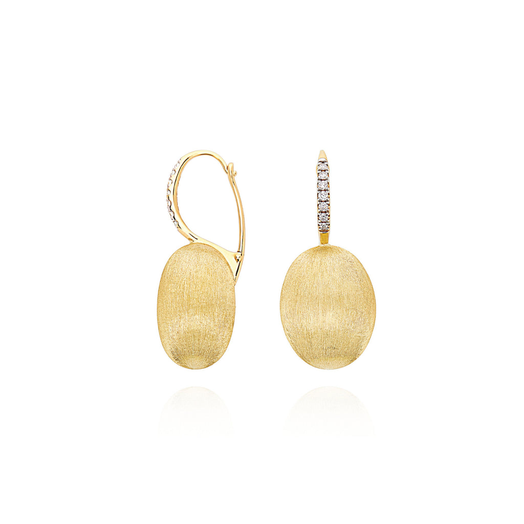 Nanis Ciliegine Ohrhänger (OS15-583) aus Gelbgold mit Diamant