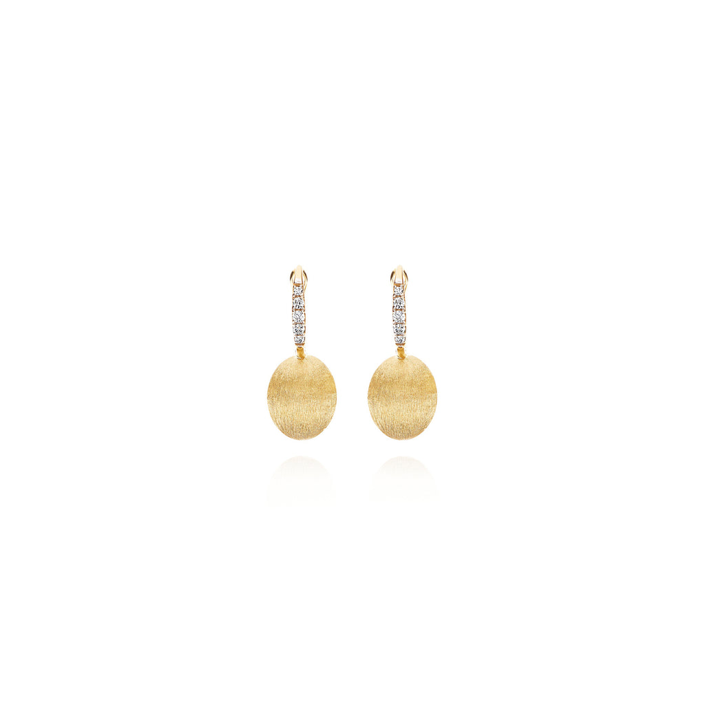 Nanis Ciliegine Ohrhänger (OS17-583) aus Gelbgold mit Diamant