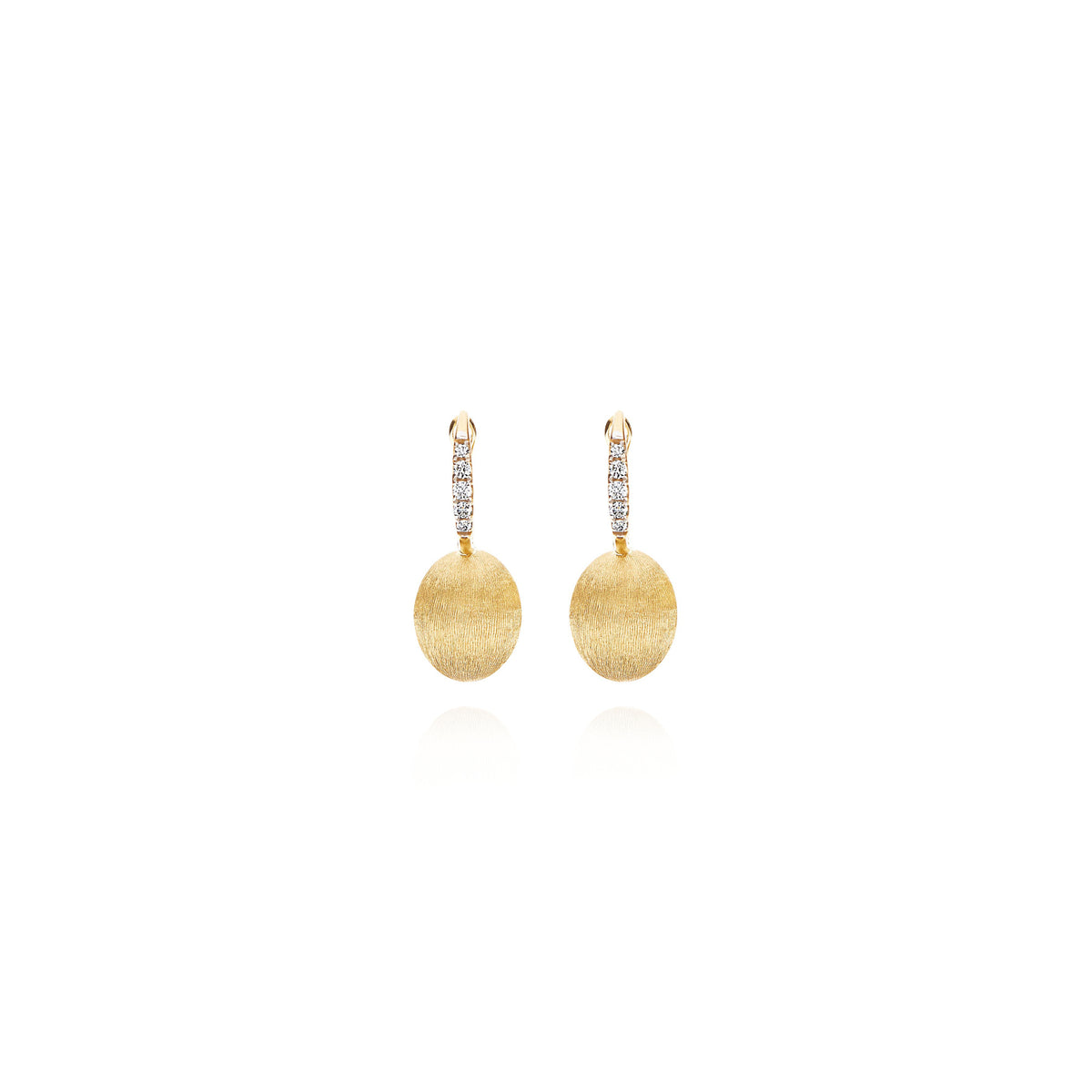 Nanis Ciliegine Ohrhänger (OS17-583) aus Gelbgold mit Diamant