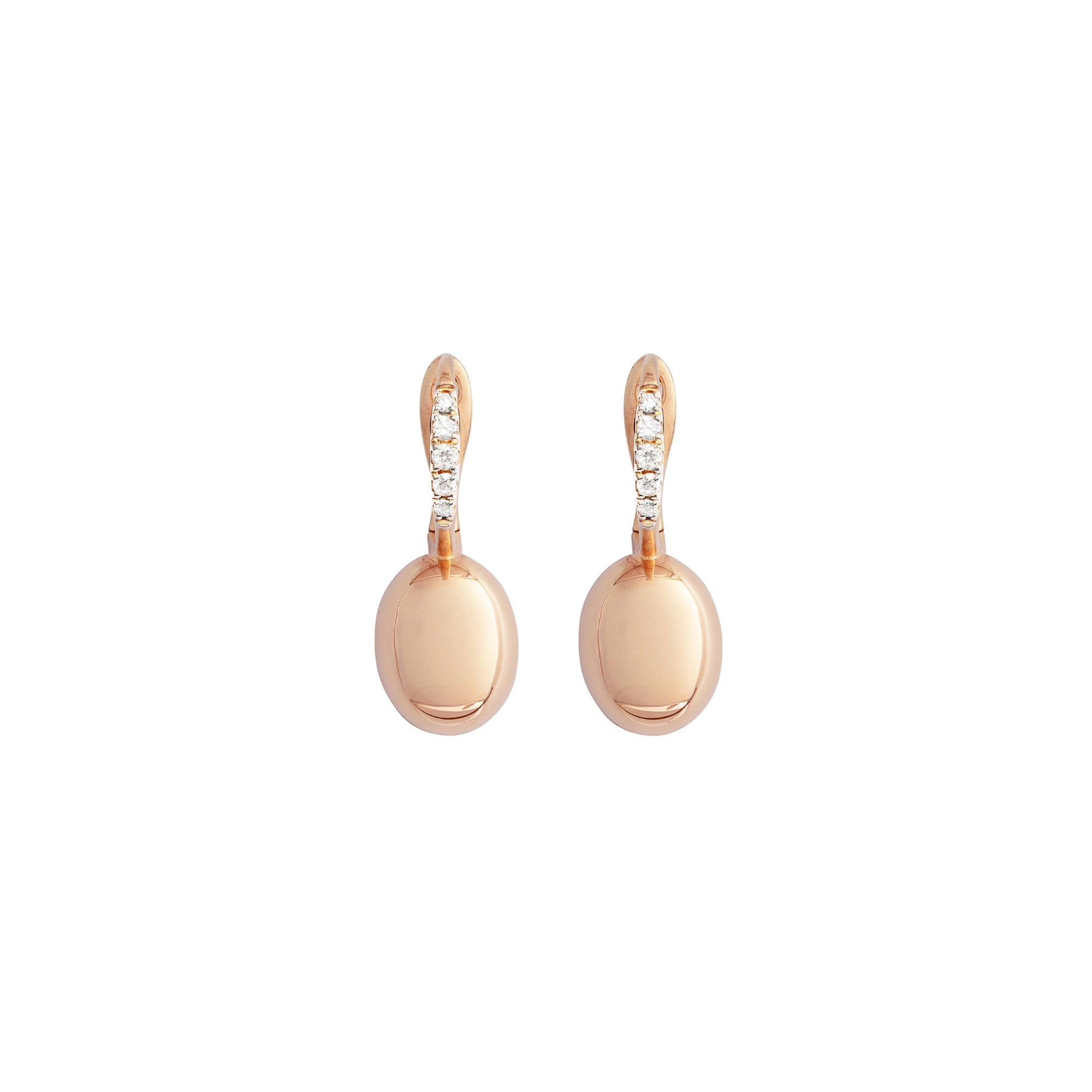 Nanis Ciliegine Ohrhänger - OS17-583_rose (rose) aus Roségold mit Diamant