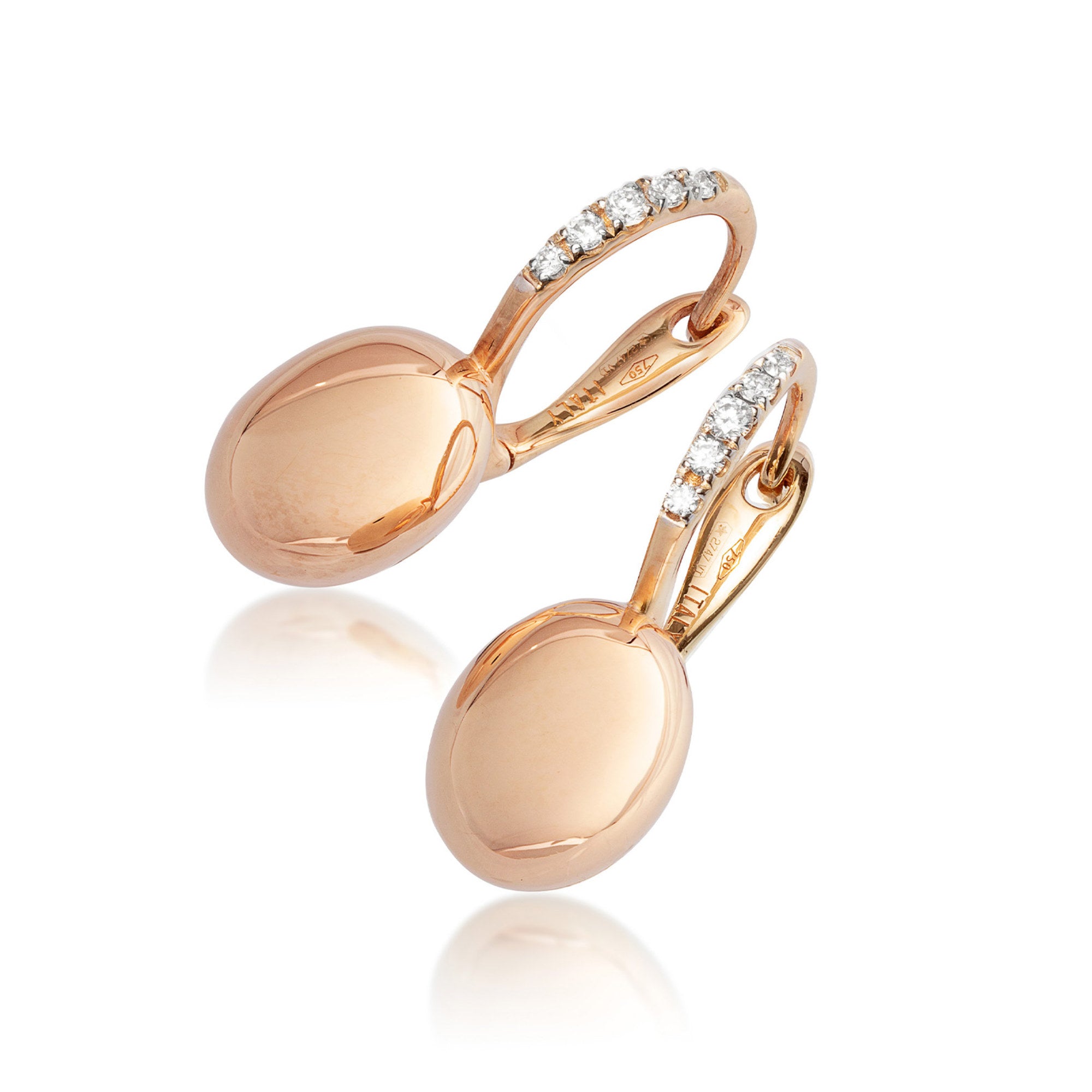 Nanis Ciliegine Ohrhänger - OS17-583_rose (rose) aus Roségold mit Diamant