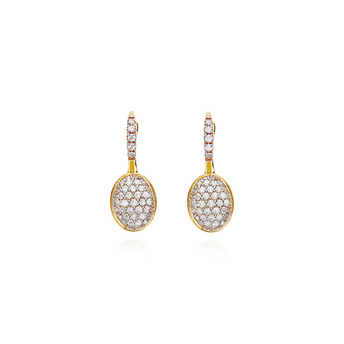 Nanis Ciliegine Ohrhänger (OS25-583) aus Gelbgold mit Diamant