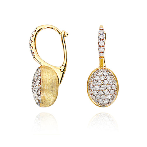 Nanis Ciliegine Ohrhänger (OS25-583) aus Gelbgold mit Diamant