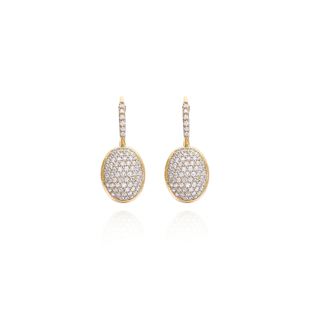 Nanis Ciliegine Ohrhänger (OS27-583) aus Gelbgold mit Diamant