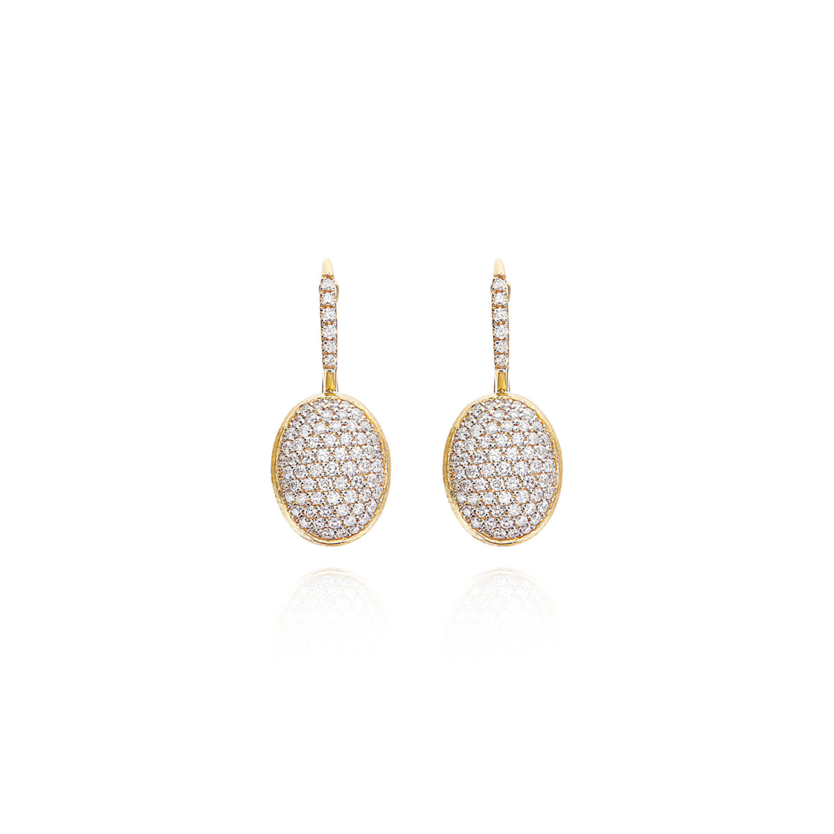 Nanis Ciliegine Ohrhänger (OS27-583) aus Gelbgold mit Diamant