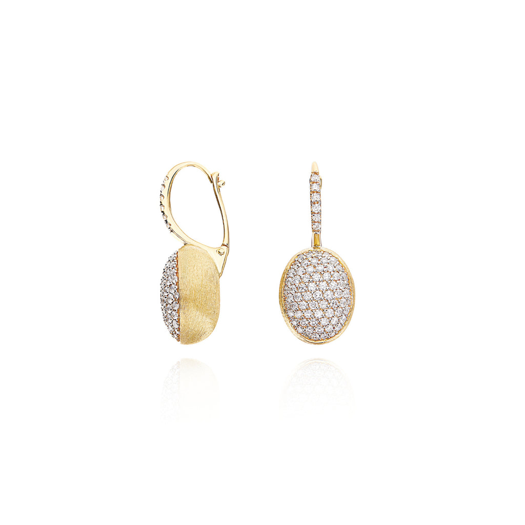 Nanis Ciliegine Ohrhänger (OS27-583) aus Gelbgold mit Diamant