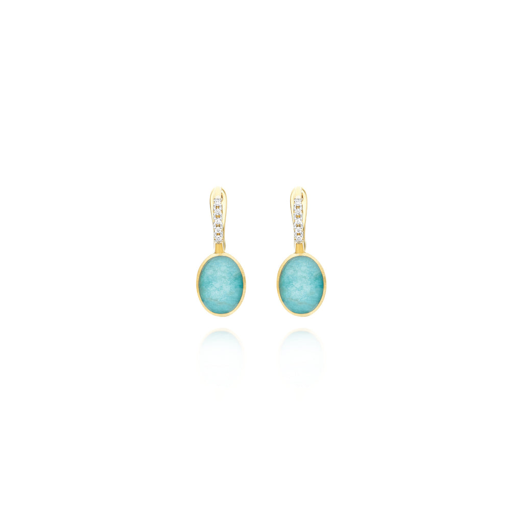 Nanis Ciliegine Ohrringe (OS1-609) aus Gelbgold mit Diamant