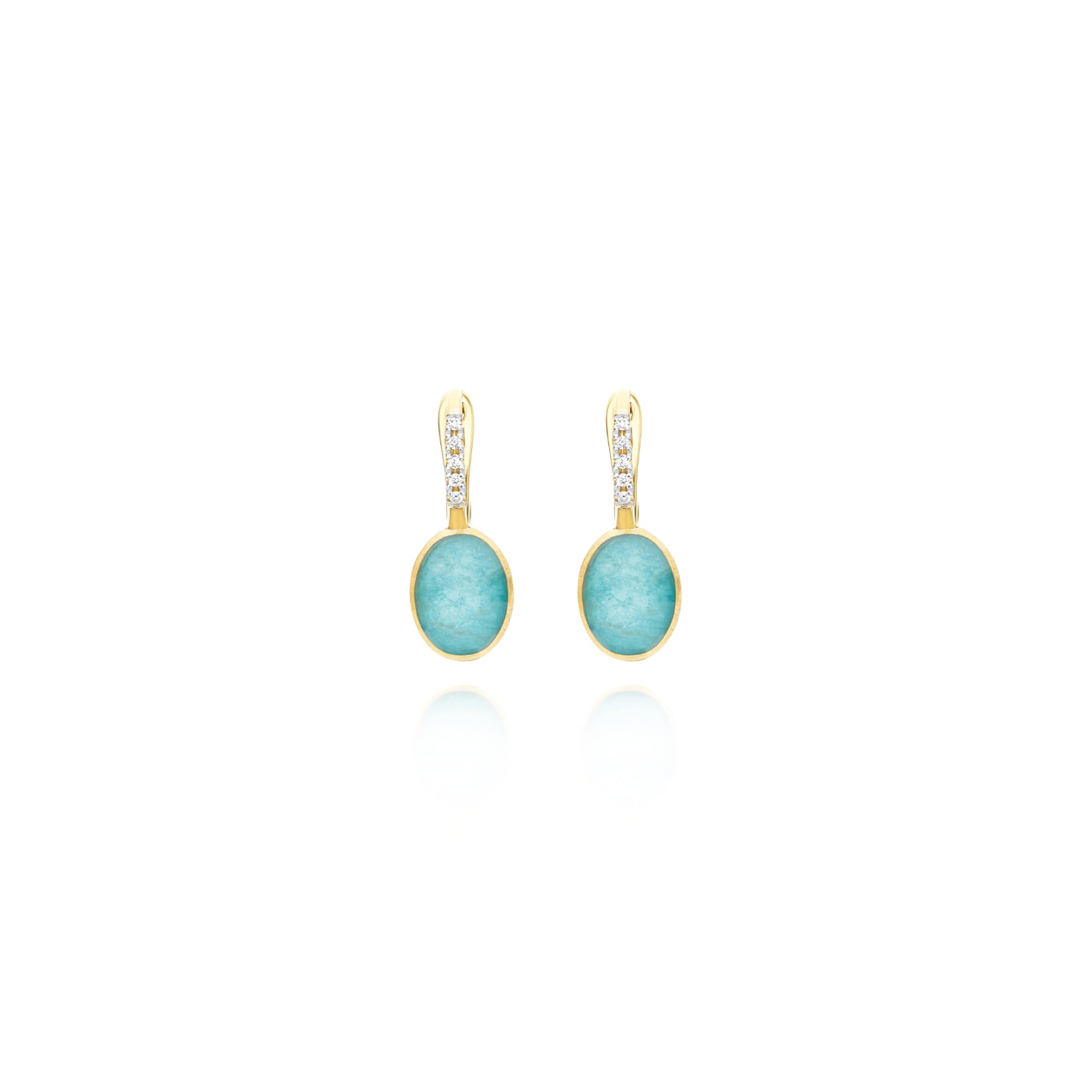 Nanis Ciliegine Ohrringe (OS1-609) aus Gelbgold mit Diamant