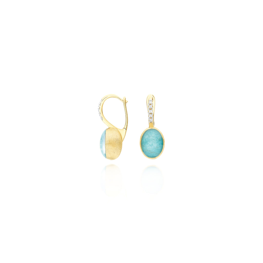 Nanis Ciliegine Ohrringe (OS1-609) aus Gelbgold mit Diamant