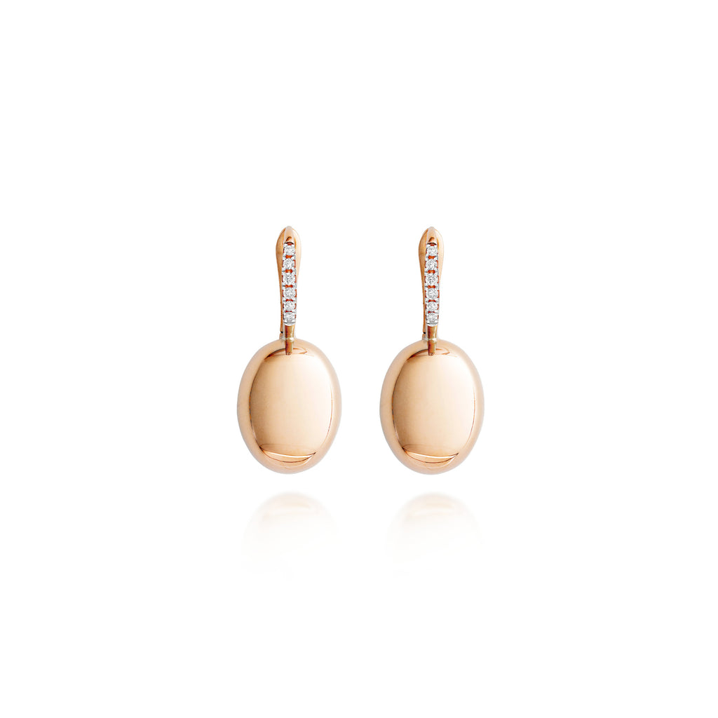 Nanis Ciliegine Ohrringe - OS16-583_rose (rose) aus Roségold mit Diamant